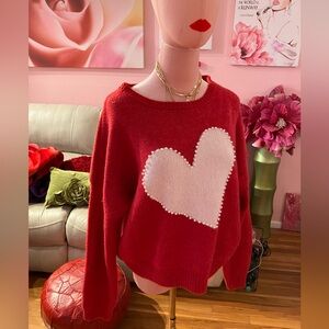 Red Heart Sweater